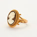 Ring 53 Yellow Gold Cameo Ring 58 Facettes DV0407-1