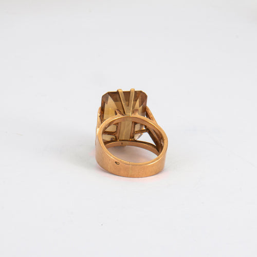 Bague 50 Bague Citrine rectangulaire 58 Facettes DV0165-1