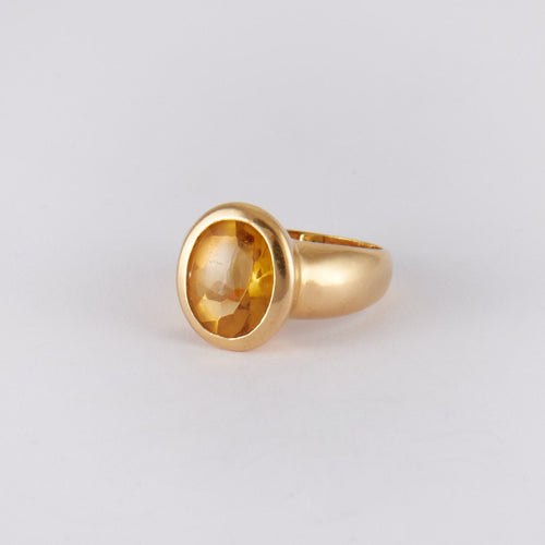 Bague 57 Bague Citrine suiffée 58 Facettes DV0055-10