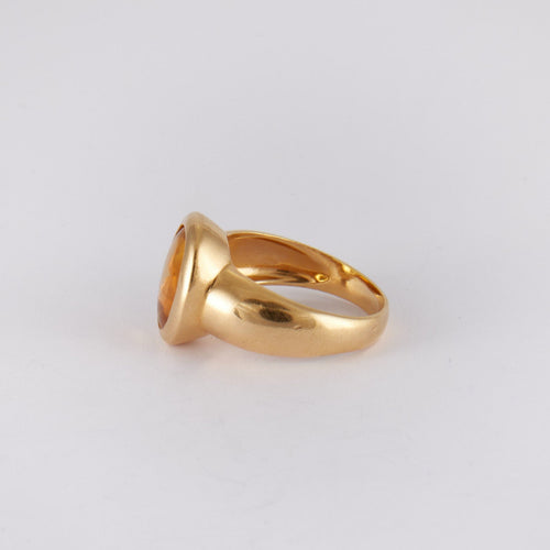 Bague 57 Bague Citrine suiffée 58 Facettes DV0055-10