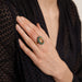 Ring 49.5 Citrine Turquoise Ring 58 Facettes DV0122-3