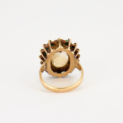 Bague 49.5 Bague Citrine Turquoises 58 Facettes DV0122-3