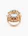 Ring 47 Yellow Gold Aquamarine & Diamond Cocktail Ring 58 Facettes DV0032-21