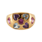 Bague 60 Bague coeur Saphirs Roses, Aigue-marine et Améthystes 58 Facettes DV0239-2