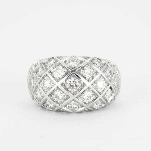 Bague 47 Bague Damier Diamants 58 Facettes DV0119-1