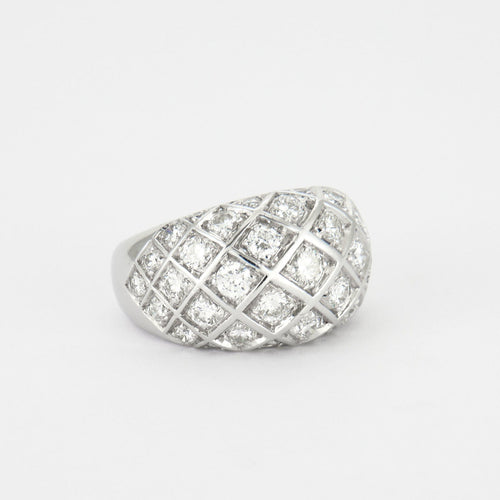 Bague 47 Bague Damier Diamants 58 Facettes DV0119-1