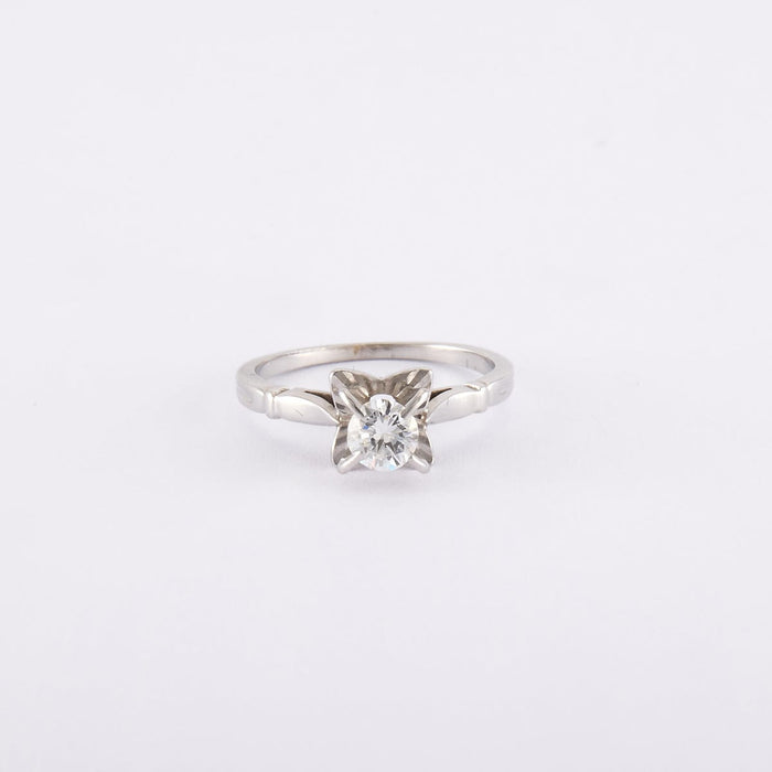 Bague 52 Bague Solitaire Diamant 0.35 carat 58 Facettes 220576R