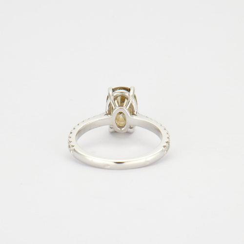 Bague 54 Bague Diamant ovale Fancy 58 Facettes DV0125-5