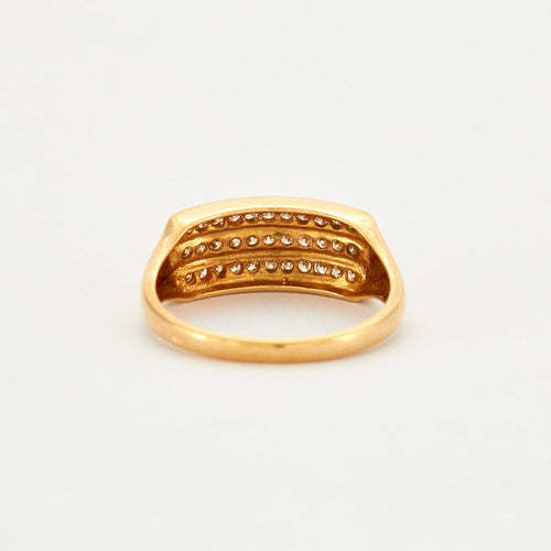 Bague 54 Bague Diamants 3 lignes 58 Facettes DV0451-3