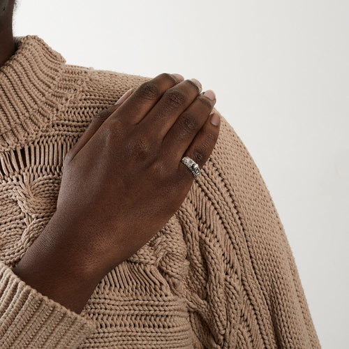 Bague 850 Bague diamants en or jaune et or gris 58 Facettes DV0279-1