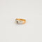 Bague 850 Bague diamants en or jaune et or gris 58 Facettes DV0279-1