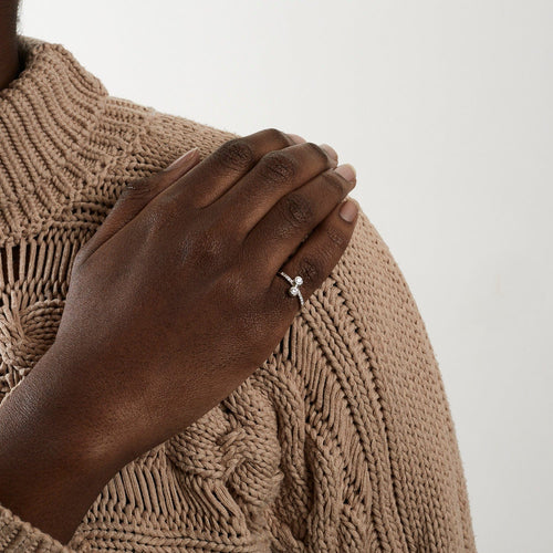 Bague 51 Bague Diamants Or Blanc 58 Facettes DV0125-3