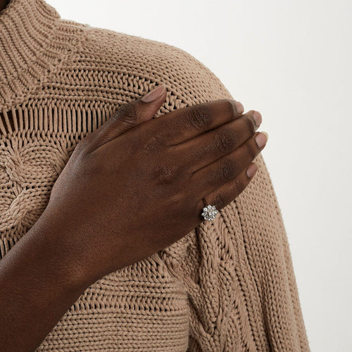 Bague 52 Bague Diamants Or Blanc 58 Facettes DV0361-7