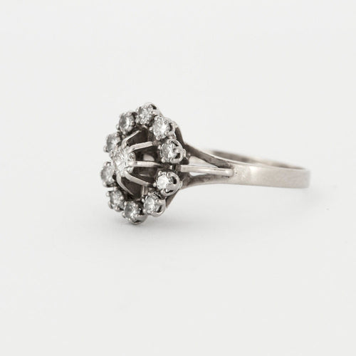 Bague 52 Bague Diamants Or Blanc 58 Facettes DV0361-7