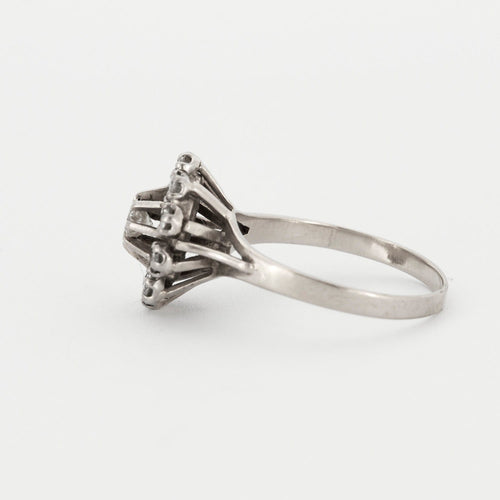 Bague 52 Bague Diamants Or Blanc 58 Facettes DV0361-7