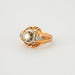 Ring Platinum and yellow gold diamond ring 58 Facettes DV0299-1