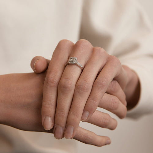 Bague 54 Bague Diamants taille baguette 58 Facettes DV0049-1