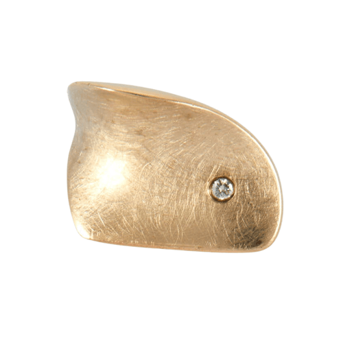 Bague 56 Bague en bronze plaqué or diamant 58 Facettes DV0197-1