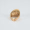 Bague 56 Bague en bronze plaqué or diamant 58 Facettes DV0197-1