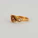 Ring 55 Openwork yellow gold ring, centered with a pearl 58 Facettes DV0014-4
