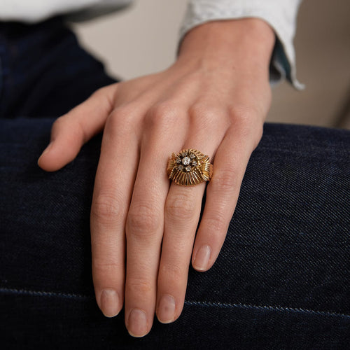 Bague 51 Bague Fils d'or Diamants 58 Facettes DV0025-1