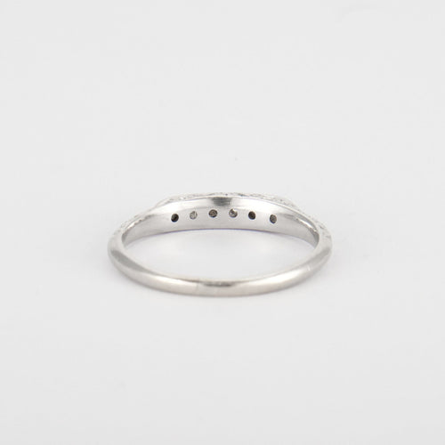 Bague 53 Bague fine Volutes Diamants 58 Facettes DV0114-2