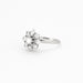 Ring 55 White Gold Diamond Flower Ring 58 Facettes DV0415-1