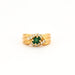 Ring 50 Ring Godrons Emerald Diamonds 58 Facettes DV0428-1