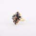 Ring 54 Sapphire Cluster Ring 58 Facettes DV0022-3