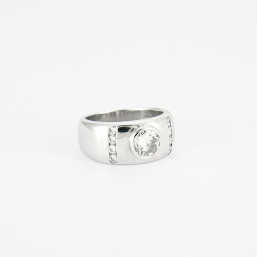 Bague 51 Bague Jonc Diamants 58 Facettes DV0087-1R