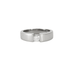 Ring 49 White Gold and Diamond Bangle Ring 58 Facettes DV0399-1