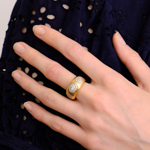 Bague 50 Bague jonc Or jaune Diamants 58 Facettes DV0260-2