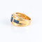 Bague 57 Bague Large Anneau, Saphirs, Diamants 58 Facettes DV0032-10