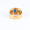 Bague 57 Bague Large Anneau, Saphirs, Diamants 58 Facettes DV0032-10
