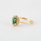 Bague 52 Bague Marguerite Emeraude 10 Diamants 58 Facettes DV0190-1