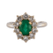 Bague 60 Bague Marguerite Emeraude Diamants 58 Facettes DV0011-1