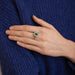 Ring 60 Marguerite Emerald Diamond Ring 58 Facettes DV0011-1