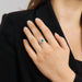 Ring 51 Marguerite Emerald Diamond Ring 58 Facettes DV0180-1