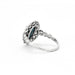 Ring 57 Marguerite Ring Platinum Sapphire Diamonds 58 Facettes DV0377-2