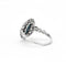Bague 57 Bague Marguerite Platine Saphir Diamants 58 Facettes DV0377-2