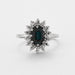 Ring 55 Marguerite Sapphire Diamond Ring 58 Facettes DV0384-1