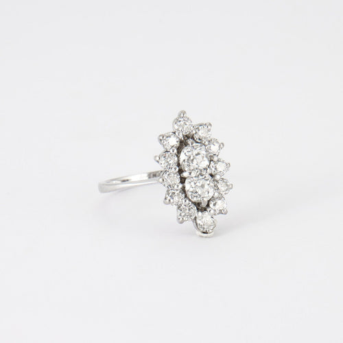 Bague 54 Bague Marquise Diamants 58 Facettes DV0081-1