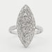 Ring 55 Marquise Diamond Ring White Gold 58 Facettes DV0361-5