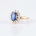 Ring 50 Marguerite Sapphire Diamond Ring 58 Facettes 1