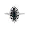 Bague 54 Bague Marquise saphir diamants 58 Facettes DV0264-1
