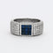 Bague 53 Bague Moderniste Saphirs Diamants 58 Facettes DV0360-17