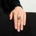 Ring 56 Ruby Diamond Navette Ring 58 Facettes DV0178-11
