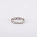 Ring 52 / White/Grey / 750 Gold American Alliance Diamonds 1.76 Carats 58 Facettes 220416R