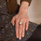 Bague 57 Bague Opale arlequin 58 Facettes DV0099-2