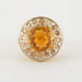 Ring 56 Fire Opal Diamond Ring 58 Facettes DV0253-1